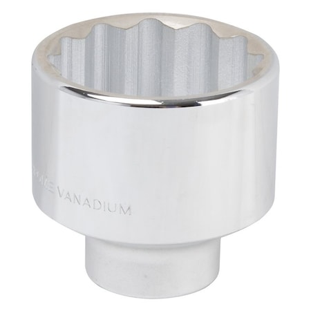 Vulcan Drive Socket, 60 mm Socket, 3/4 in Drive, 12-Point, Chrome Vanadium Steel, Chrome MT-SM6060