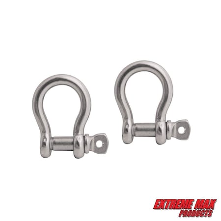 Extreme Max 3006.6611 BoatTector Stainless Steel Marine Anchor Shackle - 1/4" 3006.6611