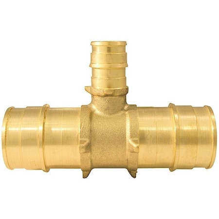 Apollo Valves Expansion Series Pipe Tee, 1 x 12 in, Barb, Brass, 200 psi Pressure EPXT1112