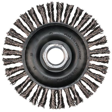 Advance Brush 4-7-8 Inch Stringer Bead Knot Wheel .020 Ss Wire 5-8 410-82608
