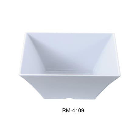 Yanco Rome 10 in. Square Bowl, White - 98 oz, 12PK RM-4109