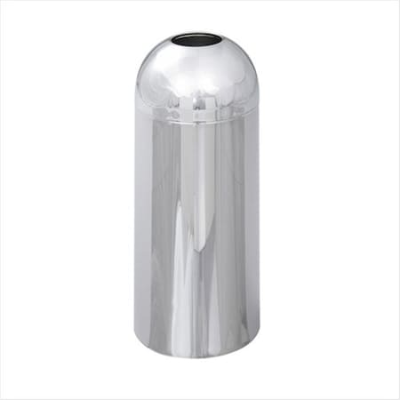 Pinpoint Reflections 15 Gallon Dome Receptacle with Open Top in Chrome PI124585