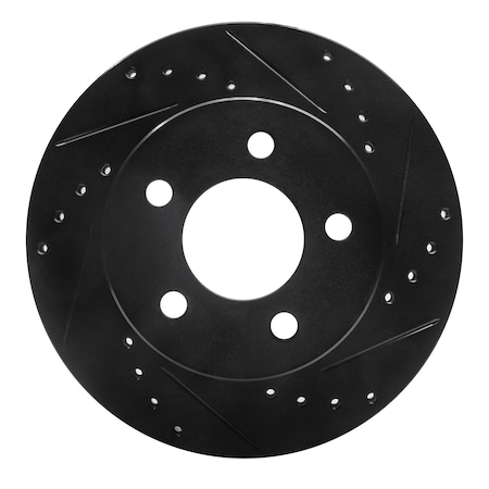 Dynamic Friction Co DFC Brake Rotor - Drilled and Slotted - Black 633-42022R