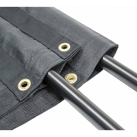 Mytee Products 7ft6in x 16ft PVC Mesh Tarp for Dump Trucks - Double Pocket PVCM76-16-DP