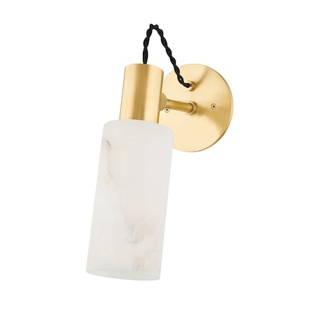 Hudson Valley Lighting Malba 1 Light Wall Sconce 4.75 In. Aged Brass 9005-AGB