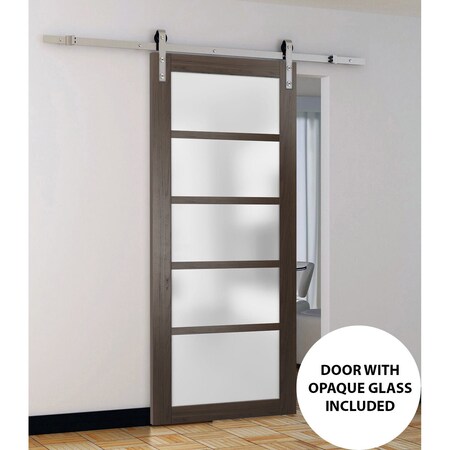 Sartodoors Sturdy Barn Door Solid Core Modern Interior QUADRO4002BD-S-CA-18