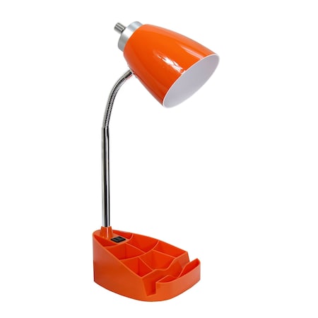 Homeroots 19" Orange Swing Arm Table Lamp 645984