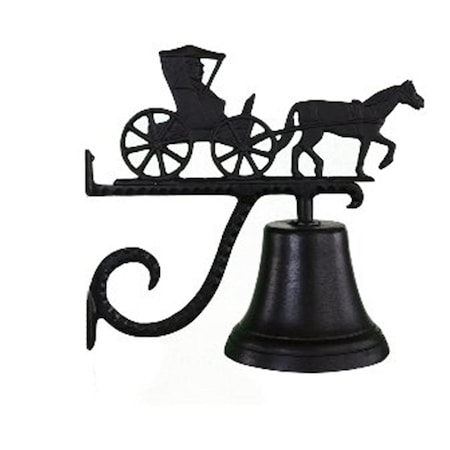Swivel Cast Bell With Satin Black Country Doctor Ornament SW846591