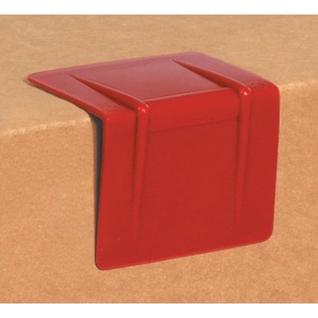Partners Brand Plastic Strap Guards, 2 1/2" x 2", Red, PK1000 SPP252R