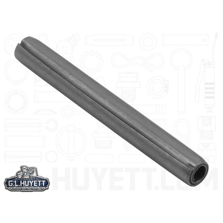 Huyett Coiled Spring Pin, Standard Duty, Polished Chrome 420 Stainless Steel, 0.250 in Dia x 2.250 in L SPCS-250-2250