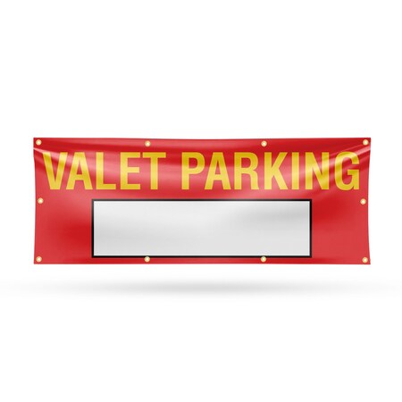 Signmission Valet Parking Variable, 36 Inch x 96 Inch, Vinyl Banner B-96-30906