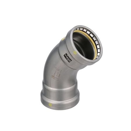 Viega MegaPressG 45 elbow P1 2.5 P2 2.5 carbon steel zinc-nickel coating 28630