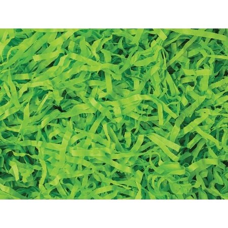 Nashville Wraps Bright Lime Color Tissue Paper Shred, 18 oz. Bag 4XBL