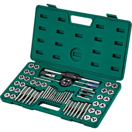 Grizzly Precision 60-Pc. SAE/Metric Tap & Die Set T34079