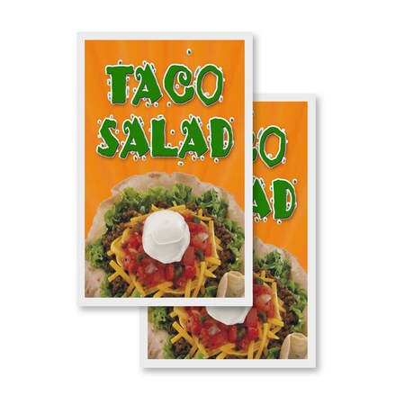 Signmission Taco Salad, Vinyl Decals Only 24 Inch x 36 Inch, Vinyl Decal, 2PK DSB-2436-2PACK-Taco Salad