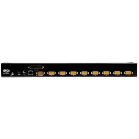 Tripp Lite 8-PORT RACKMOUNT KVM SWITCH W/ BUILT IN IP AND ON SCREEN DISPLAY 1U B022-U08-IP