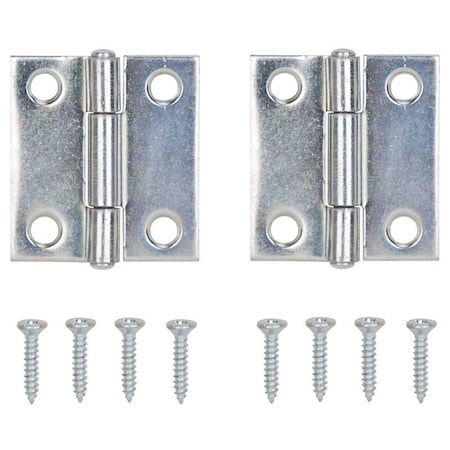 Prosource Cabinet Hinge, Steel, Zinc, Fixed Pin, 180 deg Range of Motion, Full Mortise Mounting, 7 Pair lb LR-048-PS