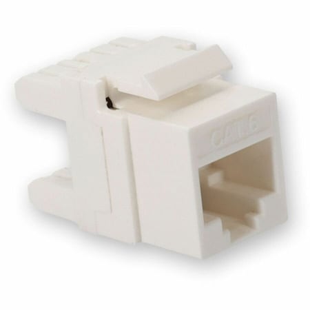 Add-On CAT6 UTP PUNCH DOWN KEYSTONE JACK DUAL IDC WITH CLEAR DUST CAP 180 DEGREE ADD-C6UJK1D28CC-WE