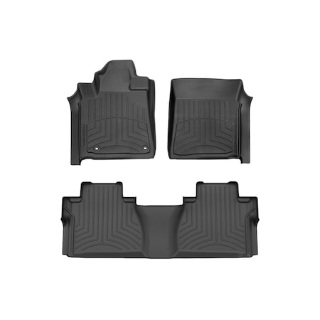 Weathertech Black, Front and Rear FloorLiner HP 444081-447862IM