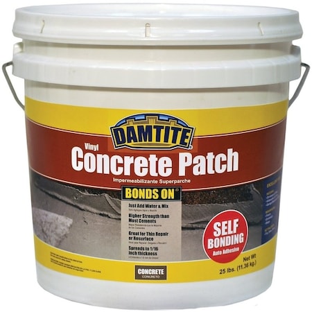 Damtite DAMTITE 04025 Vinyl Concrete Patch, 25 lb Pail 4025