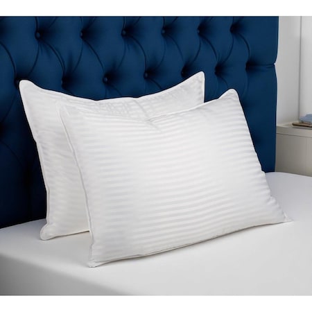 Homeroots Set of Two Microfiber Down Alternative Medium King Size Bed Pillows 526450