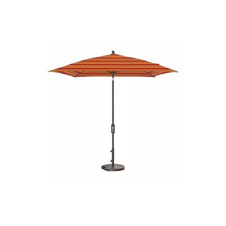 Treasure Garden 7.5 ft Square Patio Umbella, aluminum, fiberglass ribs, outdoor, Astoria Sunset Stripe UM847SQ-00 56095 Astoria Sunset Stripe