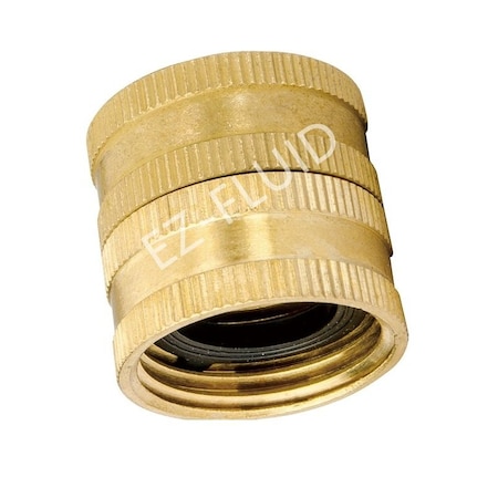 Ez-Fluid 3/4 FHT X 3/4 FHT Swivel Garden Hose Adapter EZFD702