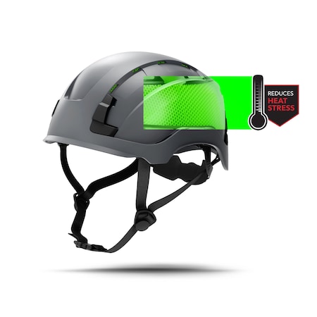 Ge Hard Hats, Vented, Gray GH500G