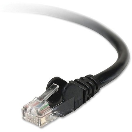 Belkin 3FT CAT5E SNAGLESS PATCH CABLE, UTP, BLACK PVC JACKET, 24AWG, T568B, 50 MICRON, A3L791-03-BLK-S
