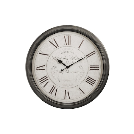 Monarch Specialties Clocks, 30'' Round, Large Oversized, Wall Clock, Brown, Transitional I 9026