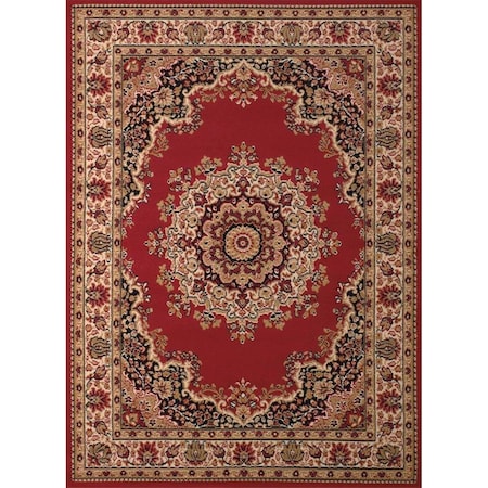 United Weavers 2 ft. 3 x 7 ft. 2 in. Dallas Floral Kirman Runner Rug, Red 851 10130 28a