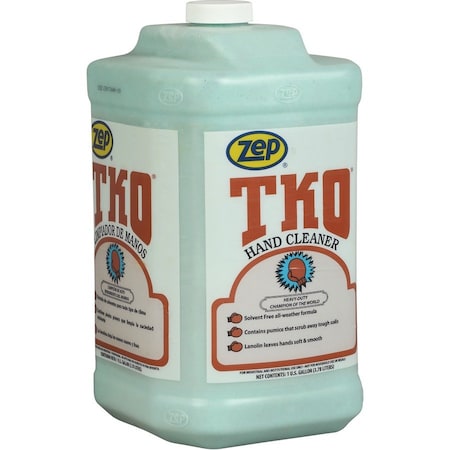 Zep Hand Cleaner, TKO, 1 Gal, Jug, R548 Series, Includes Grit, Lemon Fragrance, PK4 R54824