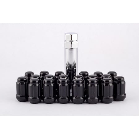 West Coast 1.38 in. Black Spline Tuner Lug Nuts for 20152016 Ford Ranger Base Crew Cab WCWW1012SB