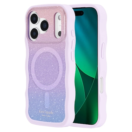 Kate Spade Wavy Magsafe Case For Apple Iphone 17 Pro - Opal Glitter KS057330