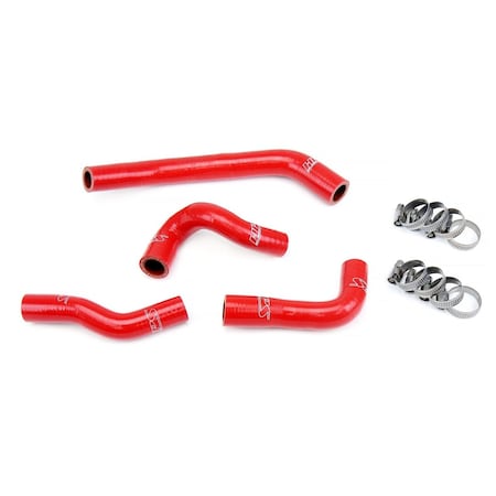 Hps Performance High Temp Reinforced Silicone Radiator Coolant Hose Kit, Red, 57-1825-RED