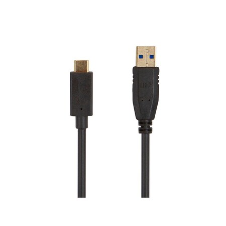 Monoprice Select USB 3.0 Type-C to Type-A Cable_ 1.5ft_ Black 38609