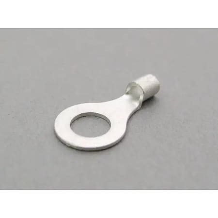 Nichifu Non-Insulated Ring Terminal, R Type, 16-14 AWG, 1/4" Stud R 2-6