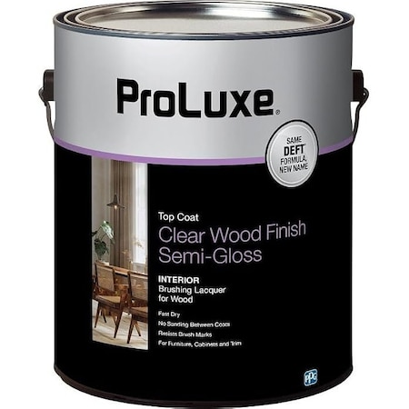 Deft ProLuxe Semi-Gloss Clear Oil-Based Wood Finish Lacquer Spray 12.25 oz PLX011S/EA