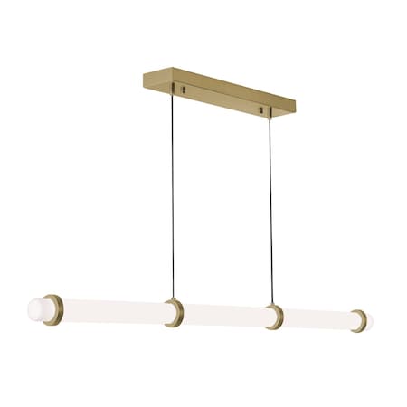 Afx Miami - LED Linear Pendant - Light Antique Brass MIAP0348LAJUDLB
