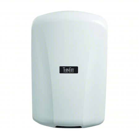Excel Dryer Automatic Hand Dryer, 14 sec Dry, 208 to 277V AC, White, Epoxy Enamel 322116