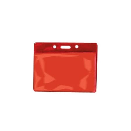 Brady BADGE HOLDER, DATA/CREDIT CARD, RED BACK VINYL BADGE HOLDER, SLOT 1820-2006