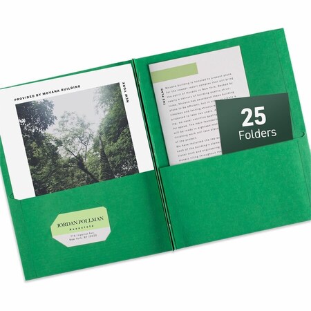 Avery Dennison FOLDER, 2 PKT W/FST 25, GN 47977
