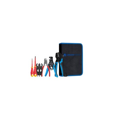 Cable Wholesale Solar Panel MC3 & MC4 Crimping Tool Kit w/ Insulated Screwdrivers - Jonard Tools SPK-100 90J1-00075