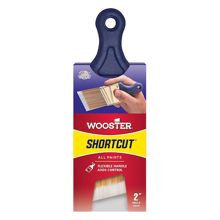 Wooster 2" Angle Sash White China Bristle, Paint Brush, Plastic Handle Q3211
