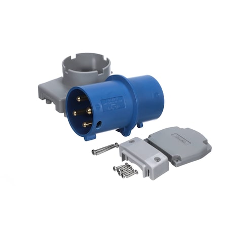 Hubbell Plug, Male, 60A, 250V, 3-Phase Delta, 3 Pole, 4-Wire A460P9-PS