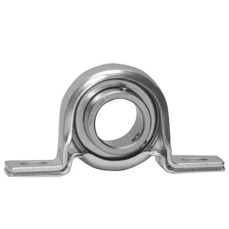 Ami Bearings SINGLE ROW BALL BEARING - 25MM STAINLESS NAR SET SCREW PRESSED STAINLESS PILLOW BLOCK MBPPS5