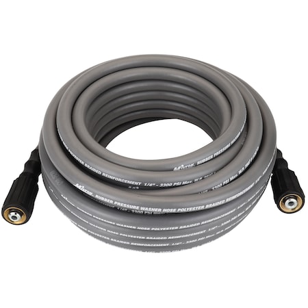 Milton Poly-Braided Pressure Washer Hose Assembly, 1/4 in x 50 ft PW31450