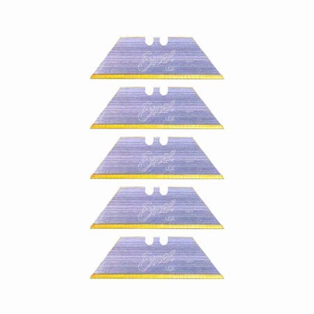 Excel Blades #92 Utility Blade - Titanium Nitride, For Construction, Roofing & Drywall Tasks, 100PK 22492IND