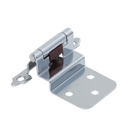 Sapphire 3/8 in. Partial Inset Self-Closing No Radius Cabinet Hinge in Polished Chrome - Pack of 50 SP-805177