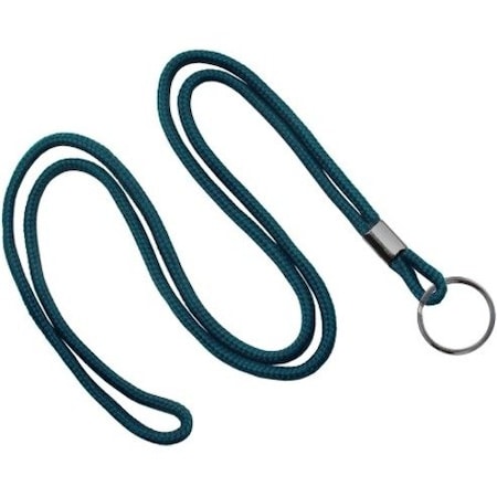 Brady LANYARD STANDARD, TEAL, ROUND WOVEN LANYARD W/BLACK-OX SR 2135-3166